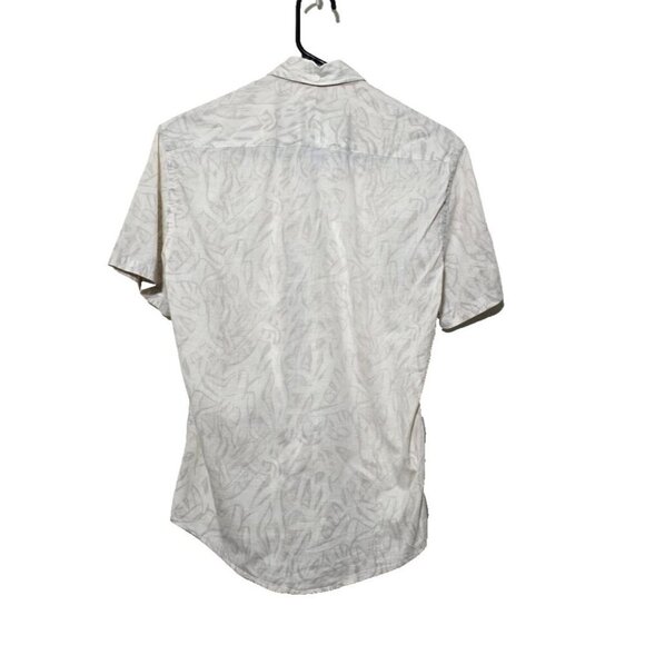 Billy Reid Mens Button Down Shirt S Artsy Abstract Leaf Pattern Casual Comfort - Picture 2 of 10